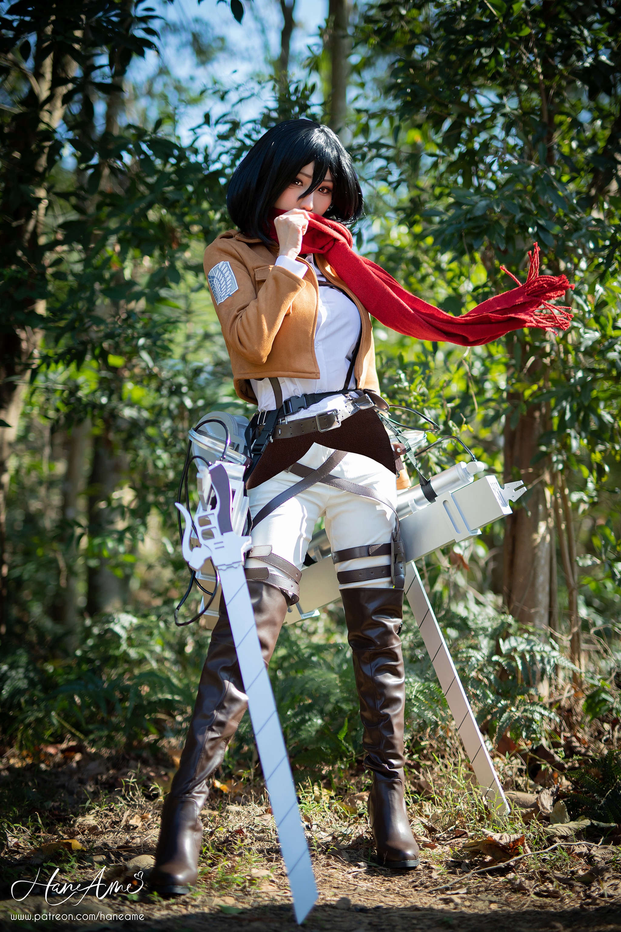雨波_HaneAme - NO.123 Attack on Mikasa 米卡沙[49P1V]-XikXak